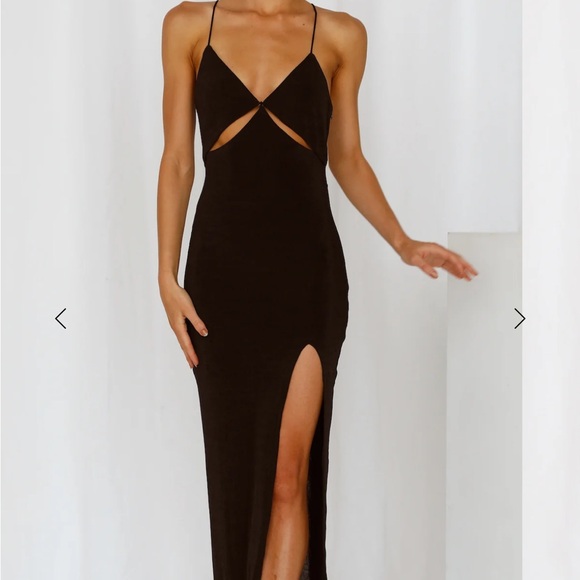 Hello Molly Cold Brew Maxi Dress Black - Picture 2 of 6